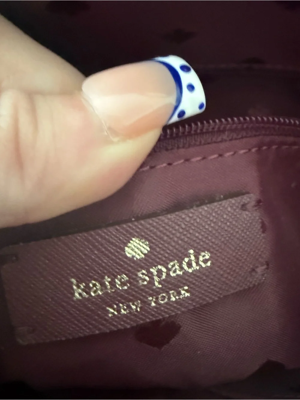 Kate Spade New York Shimmery Large Tote in Deep Nova